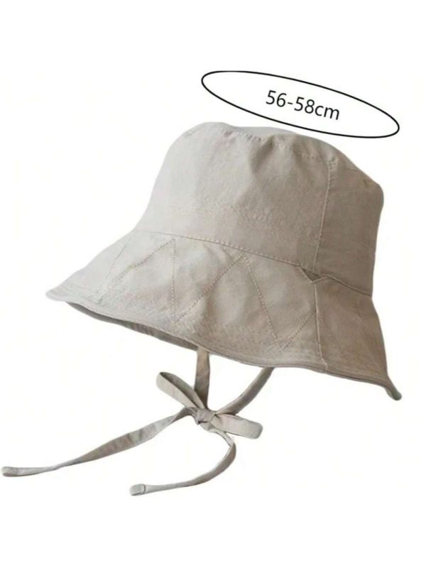 1Pc Lace-Up Bucket Hat Summer Light Thin Casual Outdoor Windbreak Rope Sunshade Basin Hat Ins Sunscreen Hat - Image 2