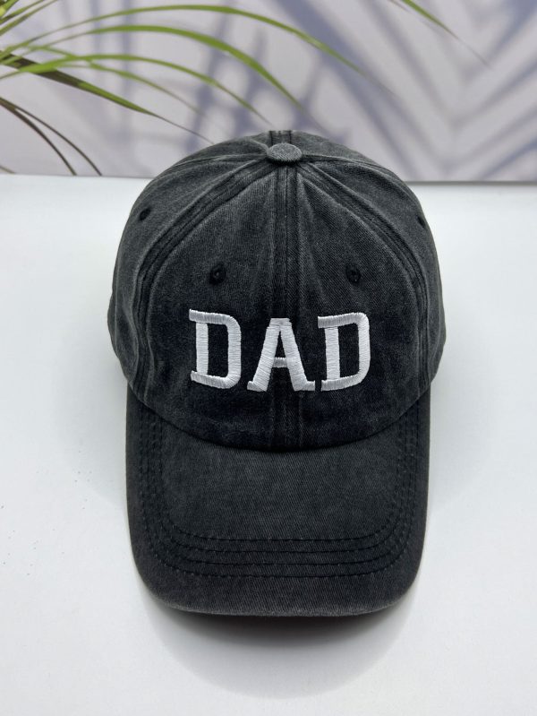 2 Pcs Letter Embroidery Mom Dad Baseball Hat For Lovers Street - Image 4