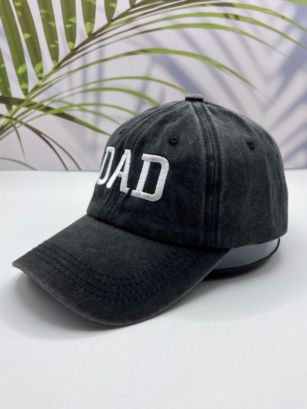 2 Pcs Letter Embroidery Mom Dad Baseball Hat For Lovers Street - Image 3