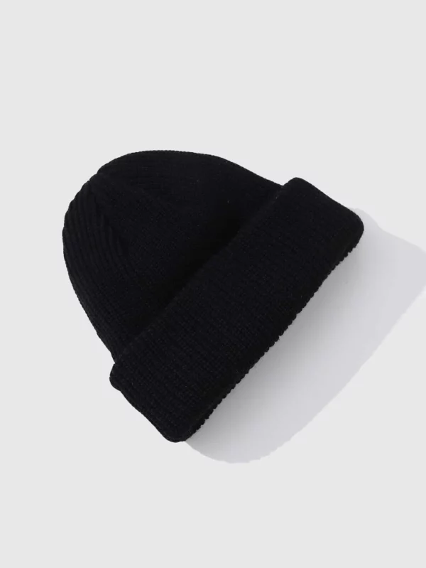 Men Letter Patch Decor Beanie Casual - Image 2