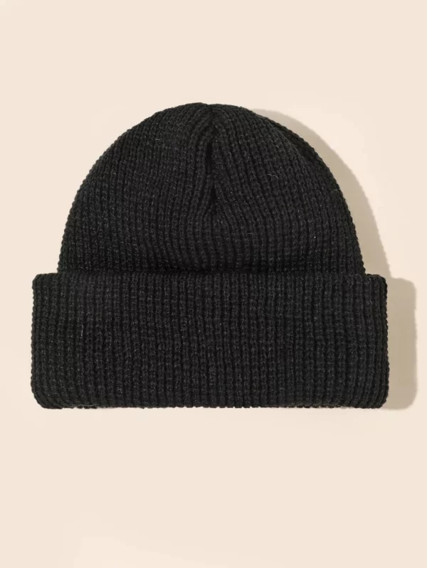Men Solid Knitted Hat Casual - Image 3