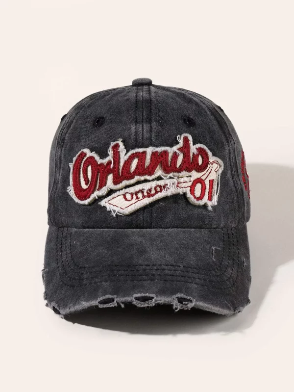 Women Stylish Breathable Letter Embroidery Baseball Cap Street - Image 3