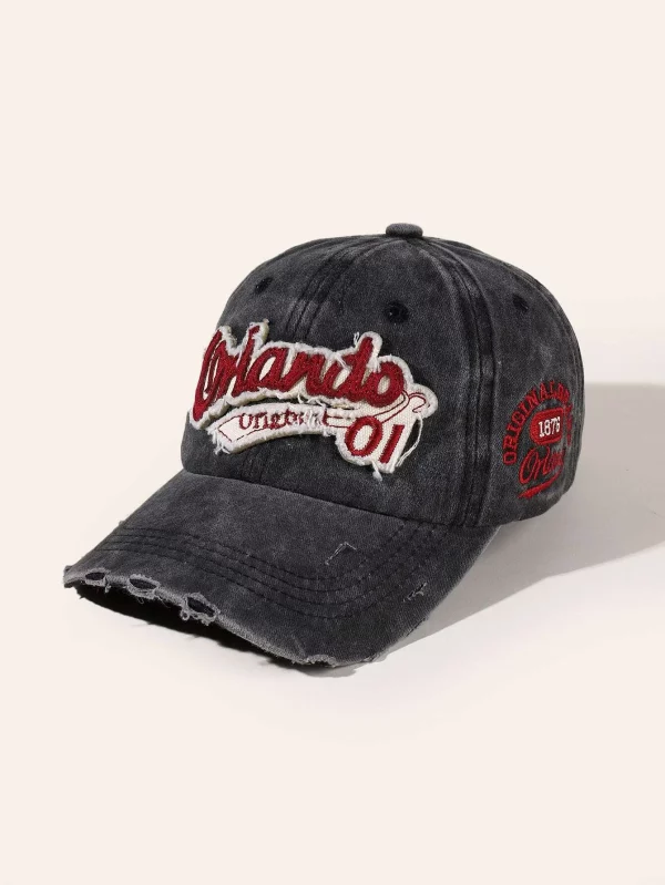 Women Stylish Breathable Letter Embroidery Baseball Cap Street