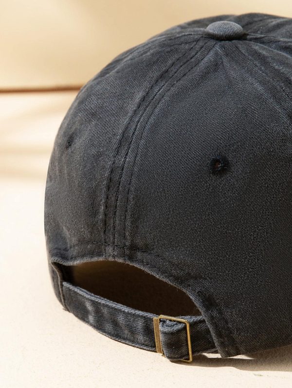 Men's Washed  Plain Cap Baseball Cap Casual - Image 4