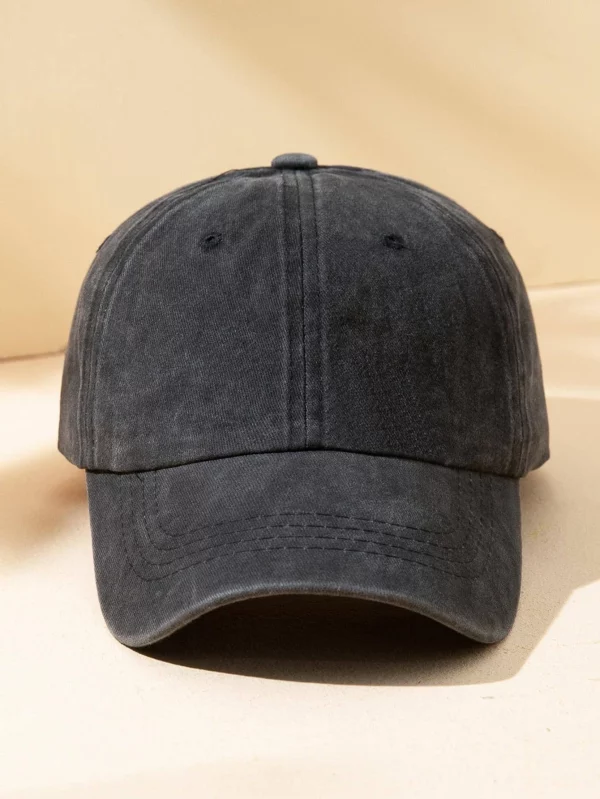Men's Washed  Plain Cap Baseball Cap Casual