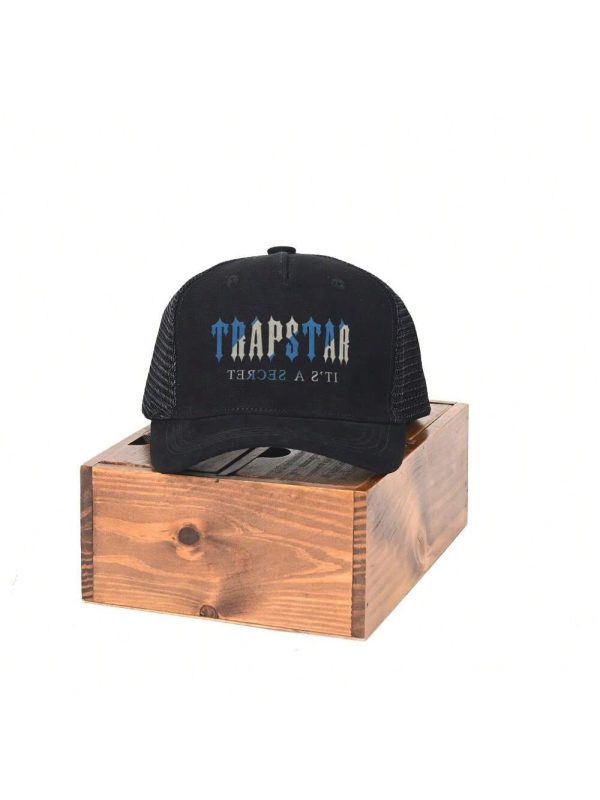 TRAPSTAR Letter Trucker Trendy Hats High Street Hip Hop Baseball Cap Casual Outdoor Adjustable Dad Hat For Men Women